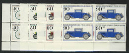 660-663 Jugend Kraftfahrzeuge 1982, E-Vbl U.l. Satz ** - Neufs