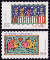 2644-2645 Post: Grußmarken - Alles Gute Und Glückwünsche 2008 - Satz ** - Unused Stamps