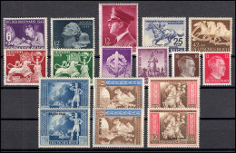 Jahrgang 1942 (17 Marken) Michel-Nr. 811-827 Komplett Postfrisch / MNH / ** - Unused Stamps