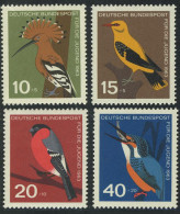 401-404 Jugend 1963 Vögel, Satz ** Postfrisch - Unused Stamps