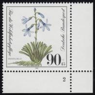 1111 Wohlfahrt Wasserlobelie 90+45 Pf ** FN2 - Unused Stamps