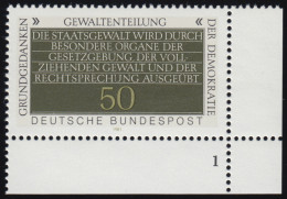 1106 Demokratie 50 Pf Gewaltenteillung ** FN1 - Unused Stamps