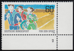 1127 Sporthilfe 60+30 Pf Dauerlauf ** FN2 - Unused Stamps