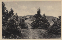 Bahnpost LIEBENAU-TRAUTENAU 13.8.43, AK Sudetengau Riesengebirge Leischnerbaude - Other & Unclassified