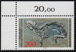 975 Fossilien 200 Pf Urpferdchen ** Ecke O.l. - Unused Stamps
