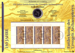 2887 150 Jahre Entdeckung Des Urvogels Archaeopteryx - Numisblatt 5/2011 - Enveloppes Numismatiques