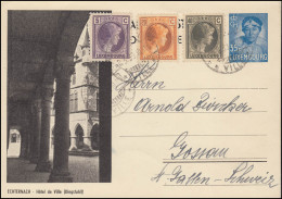 Luxemburg Bildpostkarte P 114a Charlotte: Echternach/Dingstuhl BONNEVOIE 7.3.39 - Altri & Non Classificati