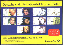 Filmschauspieler 2000-2001 ** (Monroe, Chaplin, Rühmann, Fröbe Etc.) - Autres & Non Classés