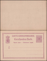 Luxemburg Postkarte P 11 Doppelkarte 6/6 C., Ungebraucht **, Angetrennt - Andere & Zonder Classificatie