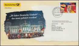 Plusbrief F501 Friedliche Revolution 20 Jahre Deutsche Einheit WEIDEN 20.9.09 - Covers - Mint