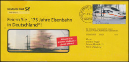 Plusbrief F500 ICE 175 Jahre Eisenbahn In Deutschland, WEIDEN 23.8.2010 - Covers - Mint