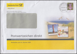 Plusbrief F441 Schwertlilie Leuchtturm Sandmännchen DV 649 507 122 WEIDEN 2009 - Enveloppes - Neuves