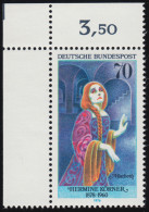 911 Schauspielerinnen 70 Pf Körner ** Ecke O.l. - Unused Stamps