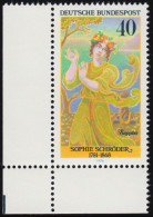909 Schauspielerinnen 40 Pf Schröder ** Ecke U.l. - Unused Stamps