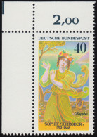 909 Schauspielerinnen 40 Pf Schröder ** Ecke O.l. - Unused Stamps