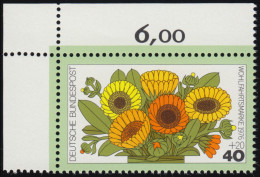 905 Blumen 40+20 Pf Ringelblumen ** Ecke O.l. - Ongebruikt