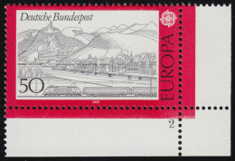 935 Europa 50 Pf Landschaften ** FN2 - Unused Stamps