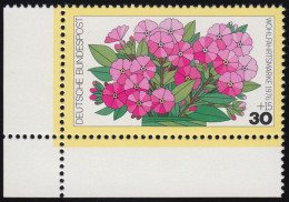 904 Blumen 30+15 Pf Phlox ** Ecke U.l. - Unused Stamps
