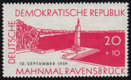 720DD Ravensbrück - Doppeldruck Schwarz Postfrisch ** Geprüft  - Variétés Et Curiosités