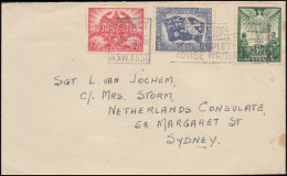 Australien 173-175 Beendigung 2. Weltkrieg PEACE & VICTORY Auf FDC 18.2.1946 - Autres & Non Classés