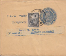 Argentinien: Streifband 1 Centavos Blau BUENOS AIRES 1904 Nach Mosbach-Biebrich - Autres & Non Classés