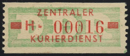 30I-H Dienst-B, Billet Alte Zeichnung, Rot Auf Grün, ** Postfrisch - Nuevos