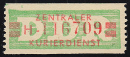 31aI-H Dienst-B, Billet Alte Zeichnung, Rot Auf Grün, ** Postfrisch - Nuovi