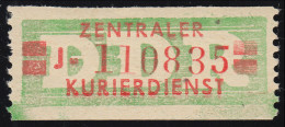 31aI-J Dienst-B, Billet Alte Zeichnung, Rot Auf Grün, ** Postfrisch - Neufs