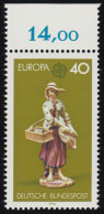 890 Europa 40 Pf Kunsthandwerk ** Oberrand - Unused Stamps