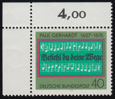 893 Paul Gerhardt ** Ecke O.l. - Unused Stamps