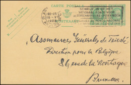 Belgien Postkarte P 110 König Albert 5+30 C. Aus ANTWERPEN-ANVERES 6 -15.5.1928 - Andere & Zonder Classificatie