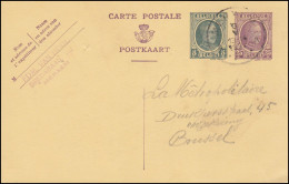 Belgien Postkarte P 100 König Albert 5+35 C. MERXEM / MERKSEM 6.5.1926 - Andere & Zonder Classificatie