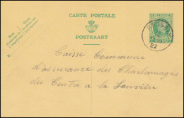 Belgien Postkarte P 106 König Albert 30 C. I.FN Aus RESSAIX 14.9.1927 - Other & Unclassified