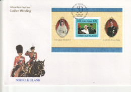 Norfolk Island 1997, FDC Unused, Golden Wedding - Norfolk Island