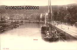 BILBAO. Cpa Pionnière.  - (Le Port - Bâteaux De Pêche...)  (scans Recto-verso) - Vizcaya (Bilbao)