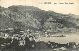 06  - MENTON -  VUE PRISE DU CAP MARTIN  - Menton