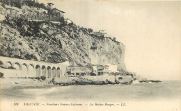 06 -  MENTON -  FRONTIERE - LES ROCHES ROUGES  - Menton