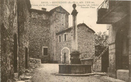 06 -  GOURDON - PLACE DE LA FONTAINE - EXCURSION AUX GORGES DU LOUP - Gourdon