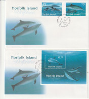Norfolk Island 1997, FDC Unused, Dolphins. - Isola Norfolk