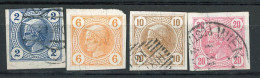 AUTRICHE - JOUR 1899 Yv. N° 12 à 15  *, (o)  6*, 2,10,20h Cote 8,25 Euro  BE 2 Scans - Newspapers