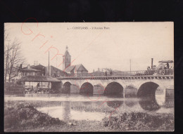 Conflans - L'ancien Pont - Tracteur à Vapeur - Postkaart - Autres & Non Classés