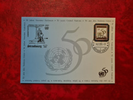 LETTRE / CARTE UNITED NATIONS GENEVE 1995 50 ANS DES NATIONS UNIES  STRASBOURG - Sonstige & Ohne Zuordnung