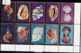 PALAU 1984 MUSSELS AND SEA SNAILS MI No 37-46 MNH VF!! - Meereswelt