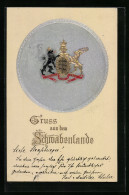 Präge-Künstler-AK Wappen Von Schwaben  - Genealogie