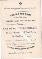 BARON ADEL Van De Werve De Schilde : Antwerpen  1749 - 1834 ( Duché De Brabant - Membre De L'état ) - Andachtsbilder