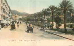 06 - NICE -  LA RUE ET LE SQUARE MASSENA - LL - Parcs Et Jardins