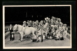 AK C.H. Schäfer's Cirkus-Stadt Liliput, Liliputanerin Der Manege  - Other & Unclassified
