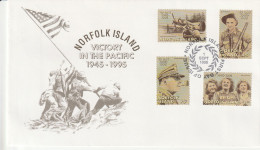 Norfolk Island 1995, FDC Unused, Victory In The Pacific - Norfolk Island