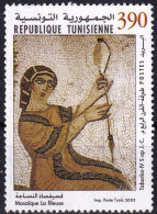 Timbre-poste Oblitéré - Art Mosaïques Tunisiennes La Fileuse Tabarka - N° 1476 (Yvert Et Tellier) - Tunisie 2003 - Tunisia