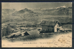 10272 Vue Prise Du Salève - Chaine Du Mont-Blanc - Gare Et Train - Autres & Non Classés